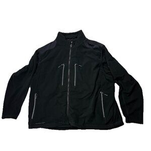 Scottevest Mens XXXL Black Fleece Tec Convertible Vest Utility Jacket